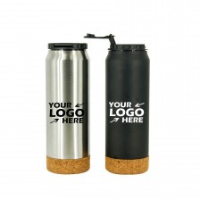 Can Shaped Tumbler w Cork Base